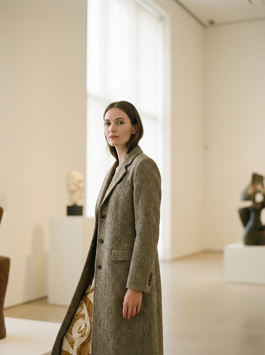 Manteau de Brume en Tweed